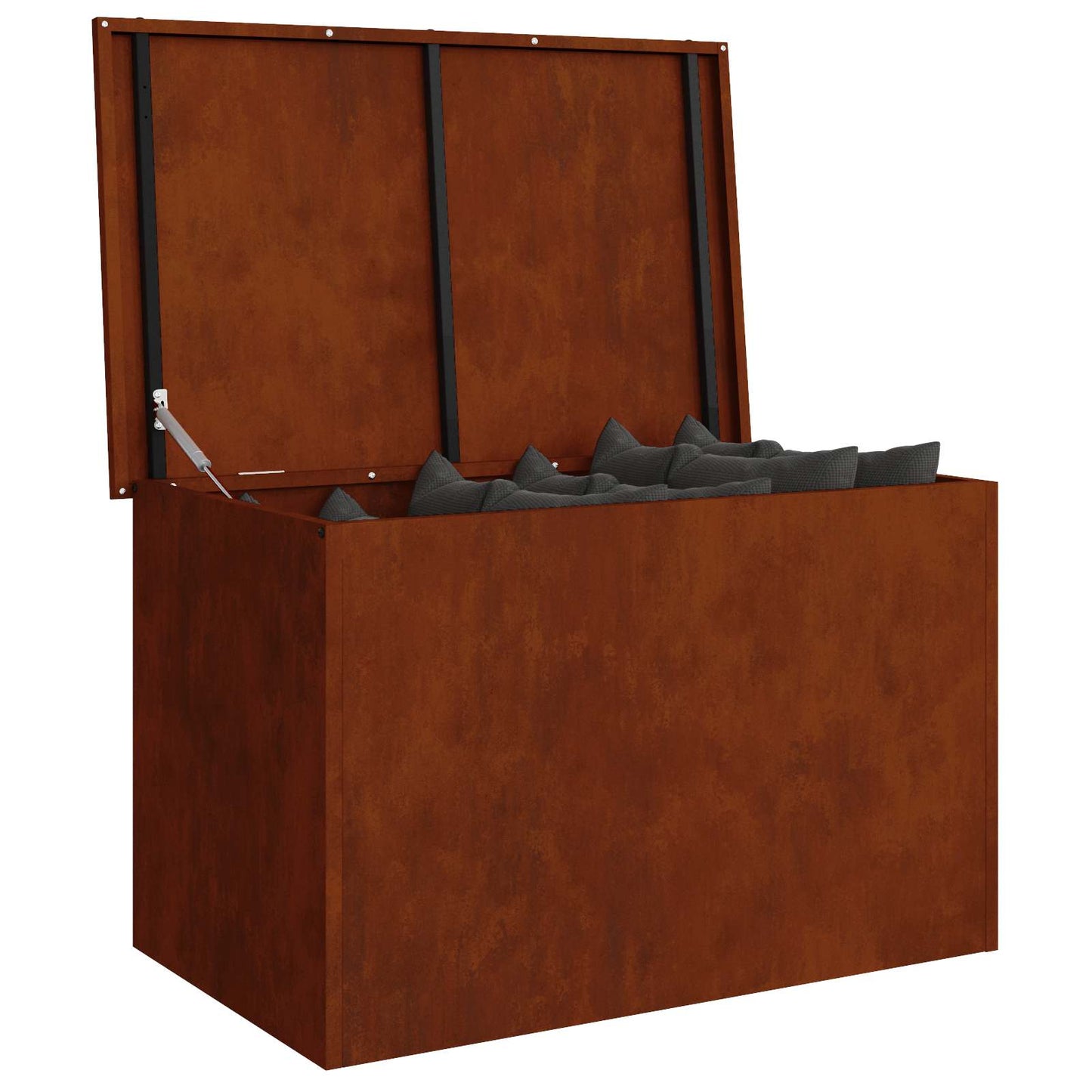 Gartenlagerkissenbox Verzinkter Stahl 80 x 50,5 x 50 cm 175 L