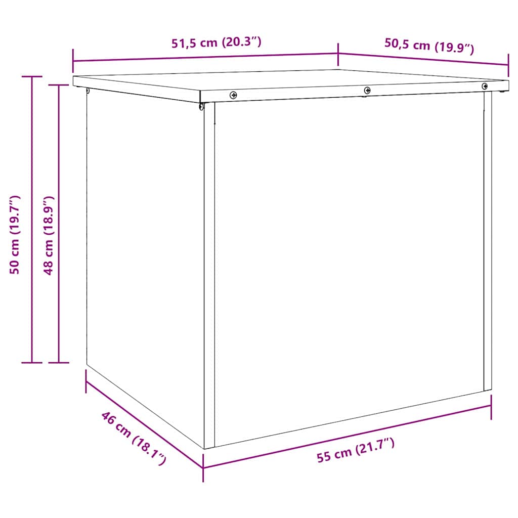 Gartenlagerkissenbox Verzinkter Stahl 55 x 50,5 x 50 cm 117 L
