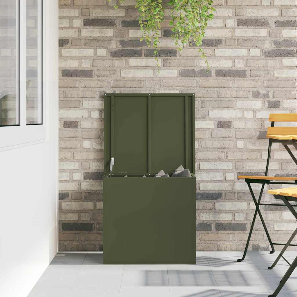 Gartenlagerkissenbox Verzinkter Stahl 55 x 50,5 x 50 cm 117 L