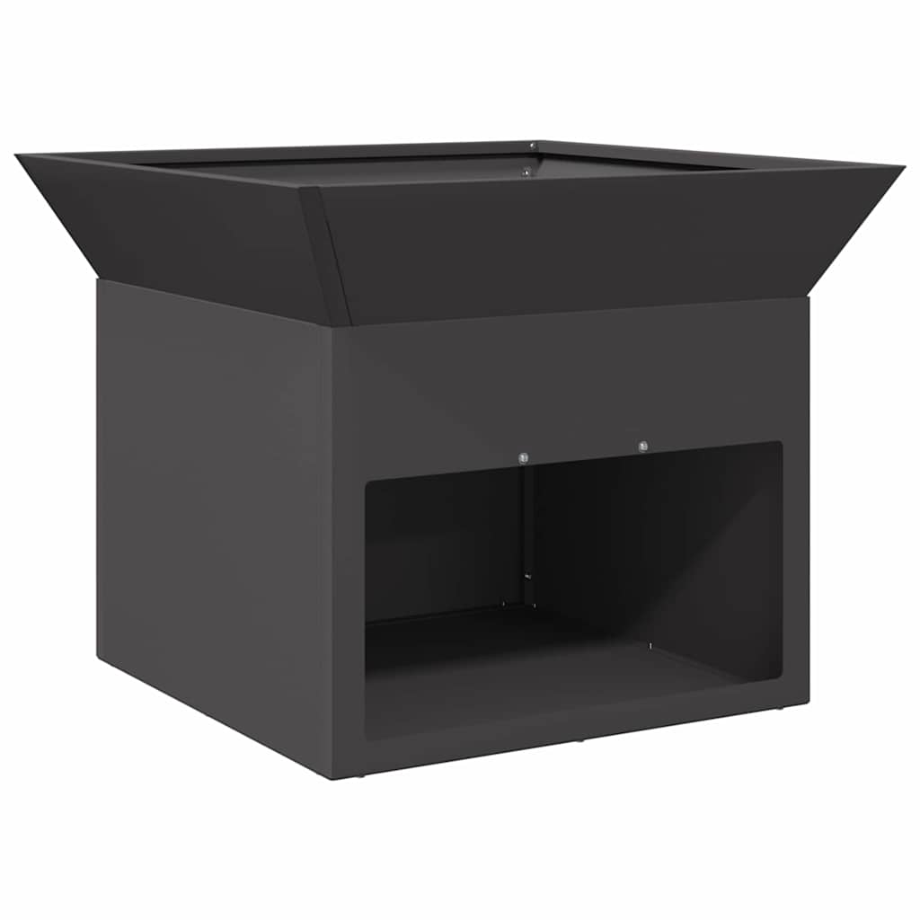 Feuerstelle Schwarz 50 x 50 x 40 cm Stahl