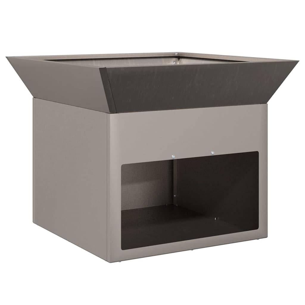 Feuerstelle Rostoptik 50 x 50 x 40 cm Wetterfeststahl
