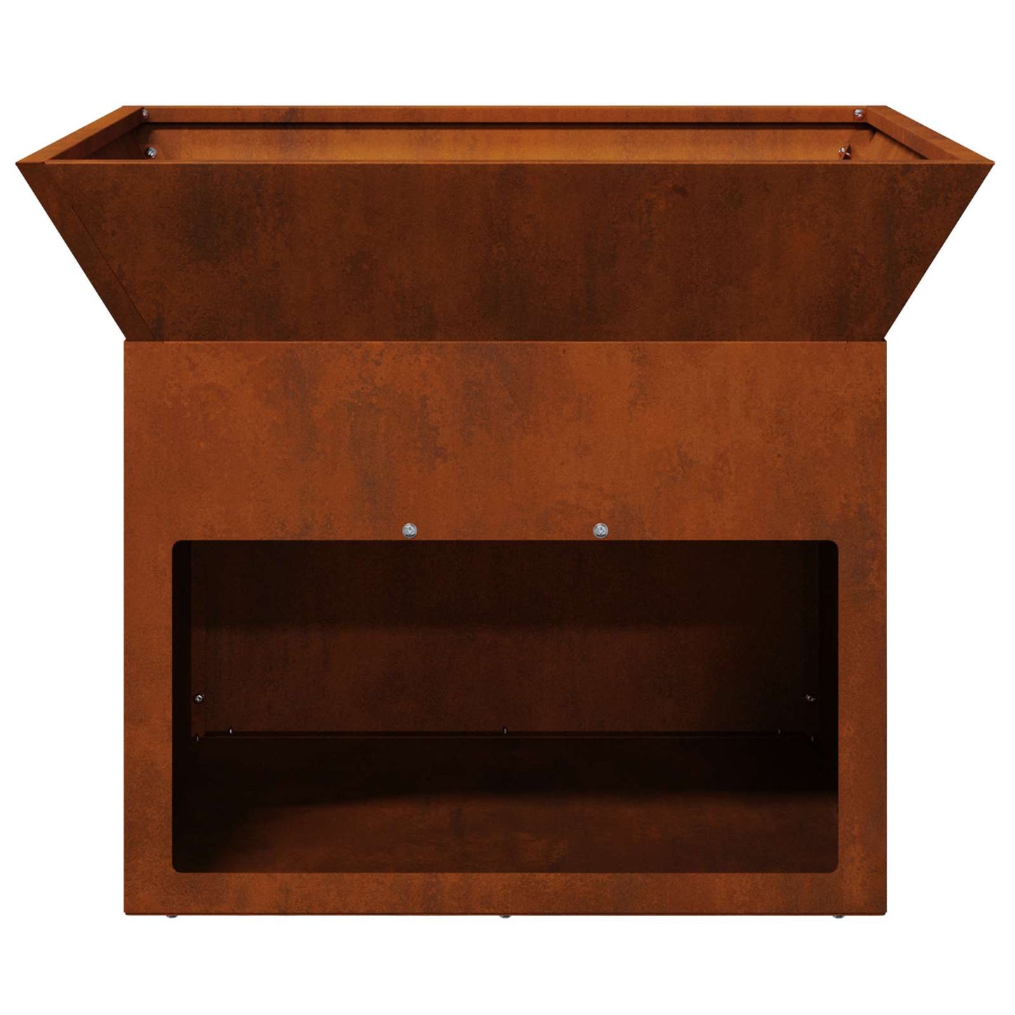 Feuerstelle Rostoptik 50 x 50 x 40 cm Wetterfeststahl