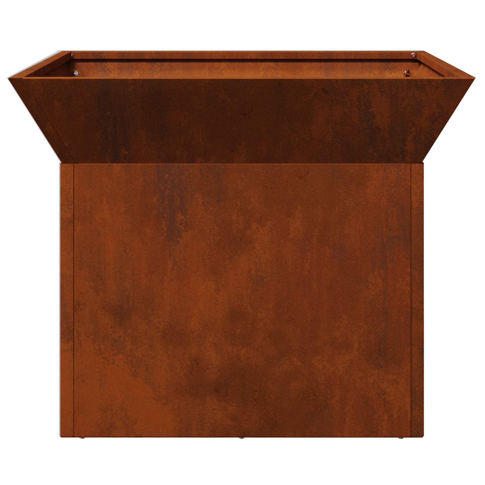 Feuerstelle Rostoptik 50 x 50 x 40 cm Wetterfeststahl