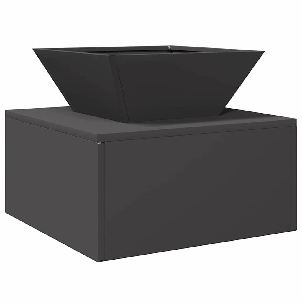 Feuerstelle Schwarz 50 x 50 x 40 cm Stahl
