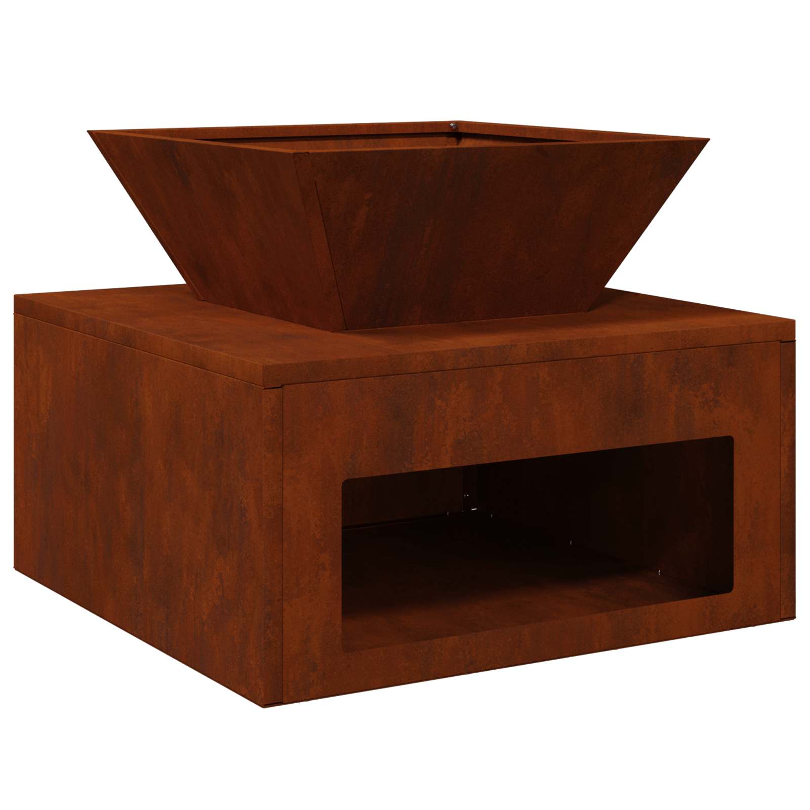 Feuerstelle Rostoptik 50 x 50 x 40 cm