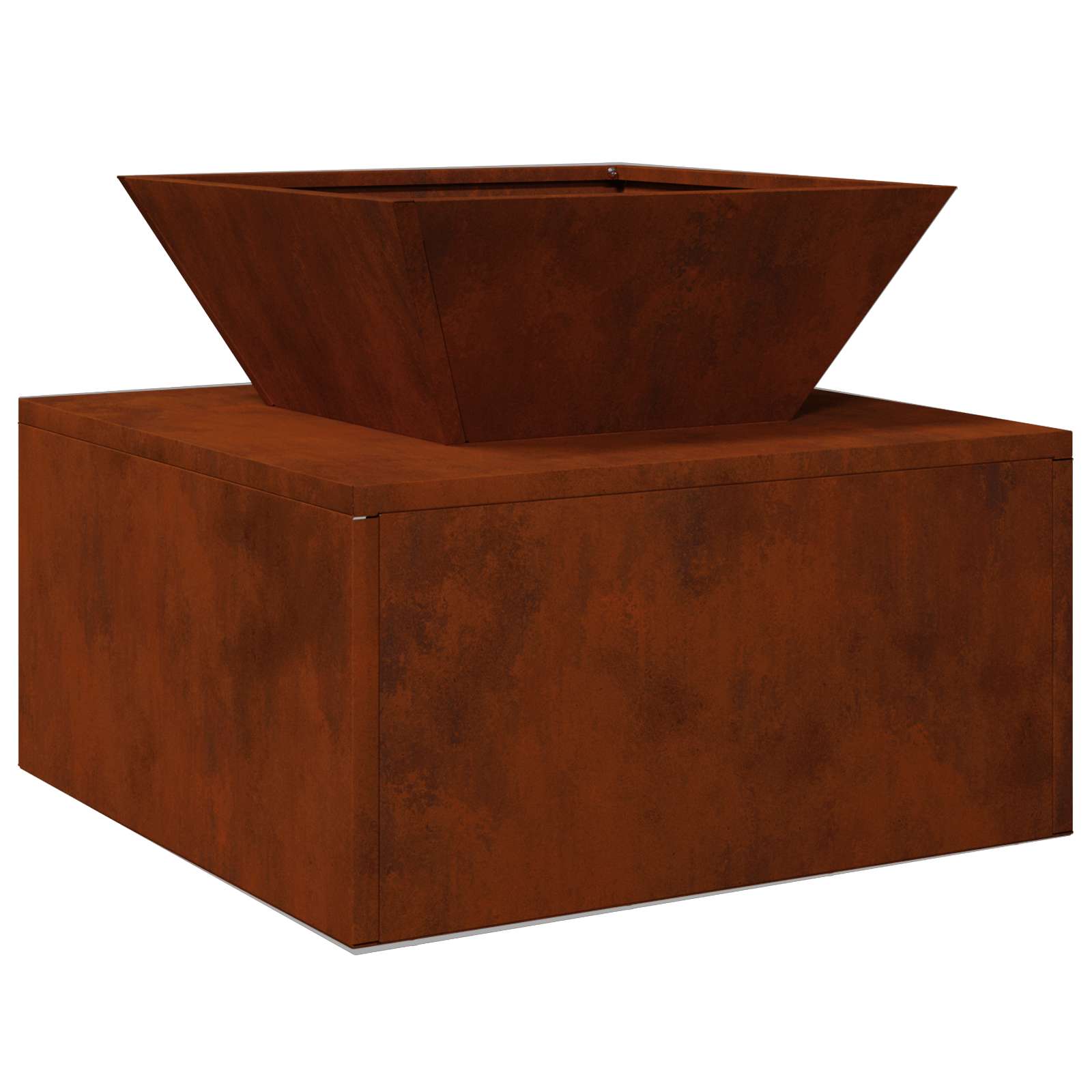 Feuerstelle Rostoptik 50 x 50 x 40 cm