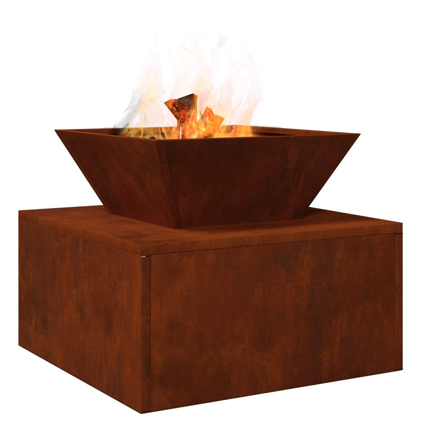 Feuerstelle Rostoptik 50 x 50 x 40 cm