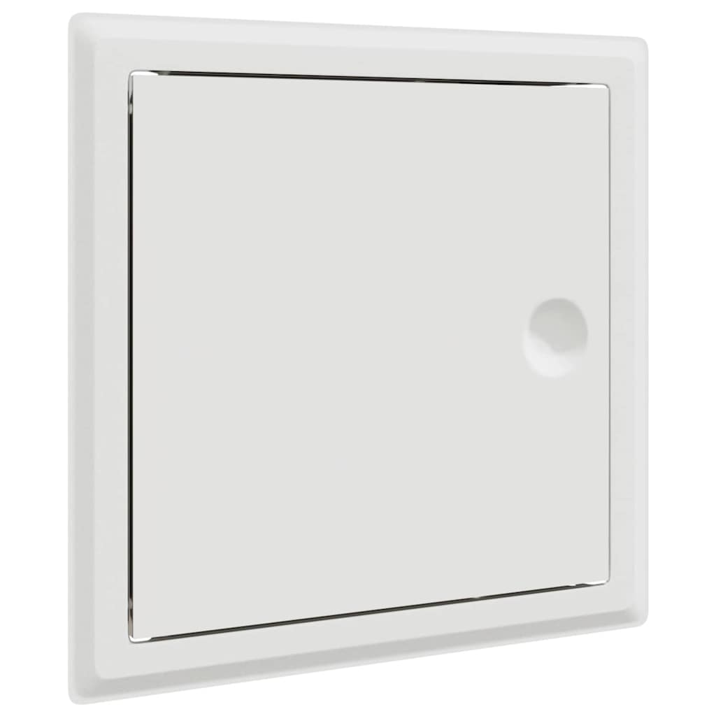 Zugangsklappe 2 stk. Weiß 23 x 23 x 3 cm Stahl