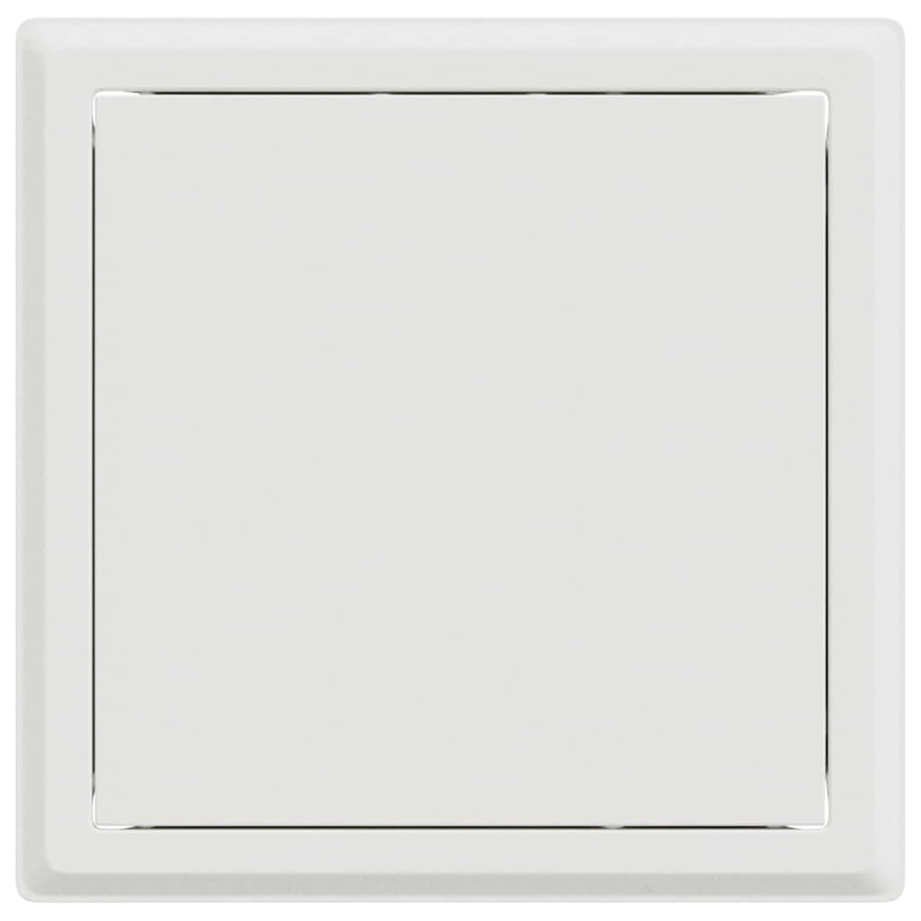 Zugangsklappe 2 stk. Weiß 23 x 23 x 3 cm Stahl