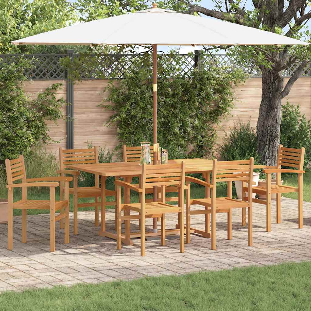 Stuhl 6 stk. Braun Massivholz Teak