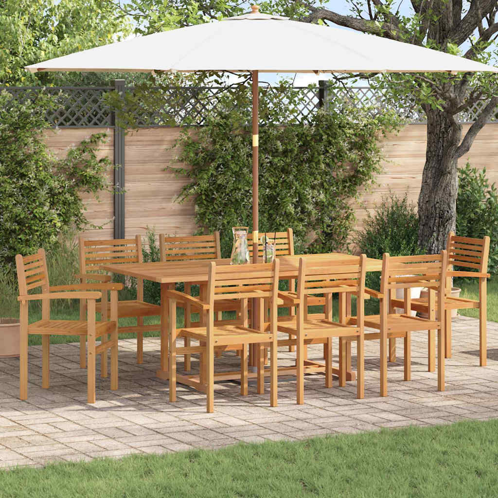 Stuhl 8 stk. Braun Massivholz Teak