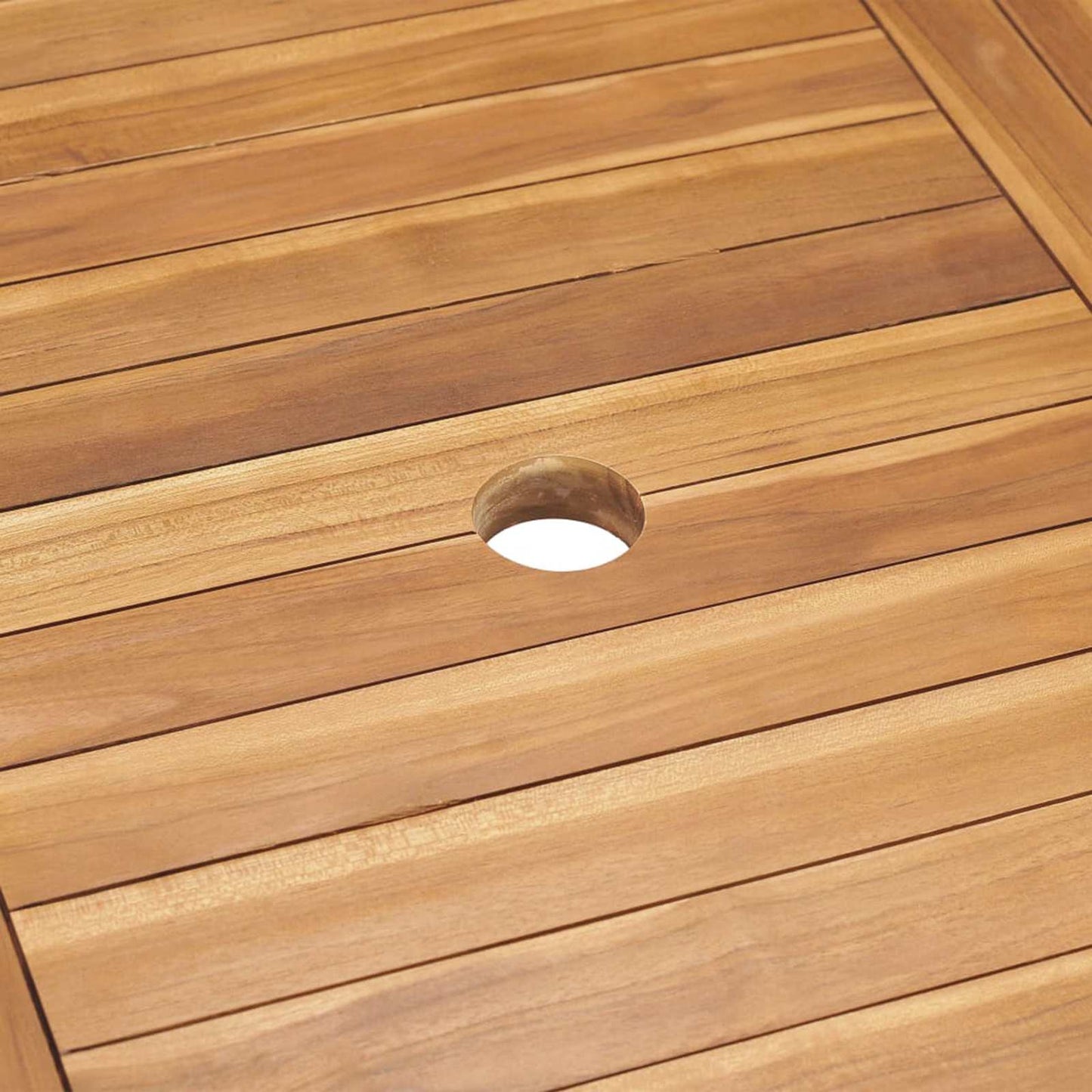 Garten Essgruppe 9 stk. Braun Massivholz Teak