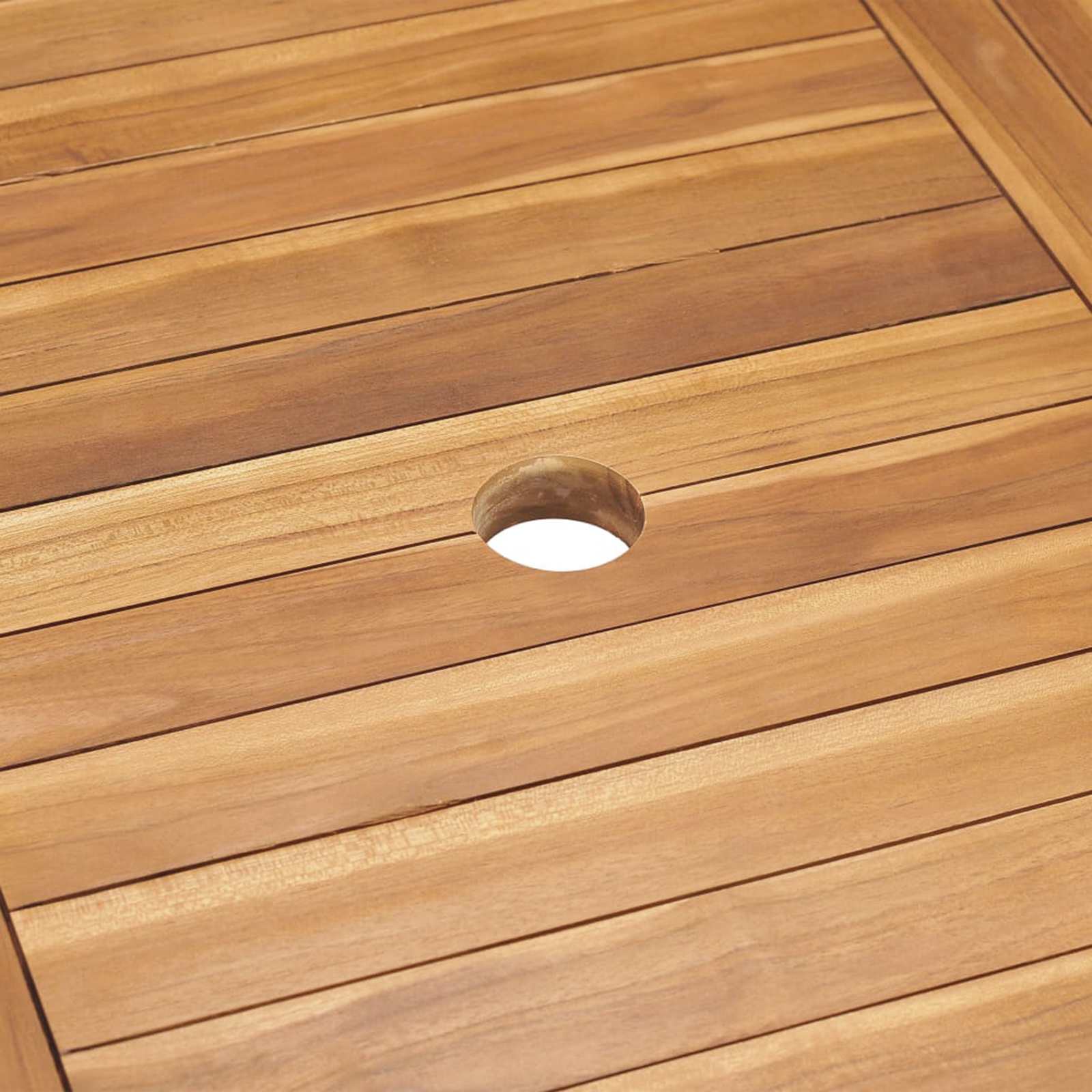 Garten Essgruppe 9 stk. Braun Massivholz Teak