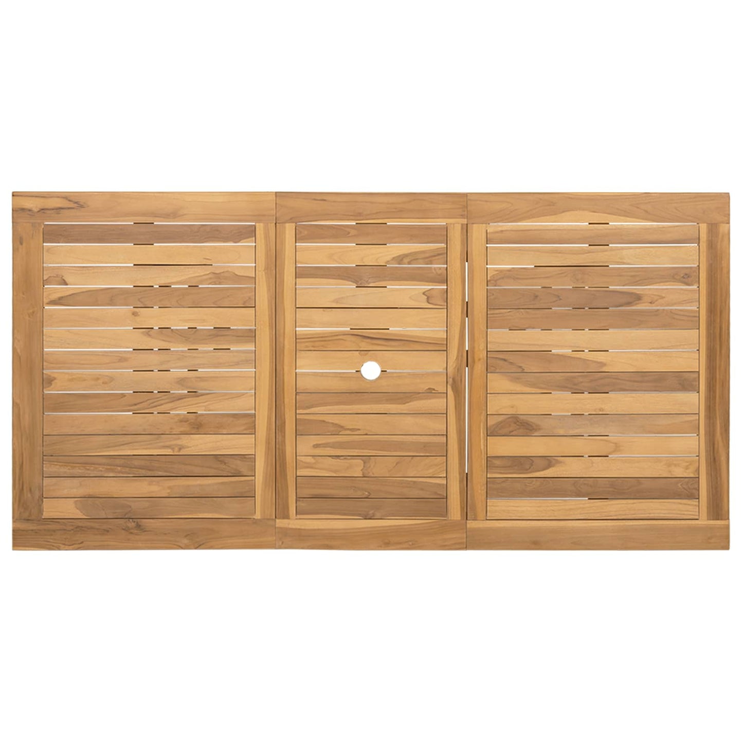 Garten Essgruppe 9 stk. Braun Massivholz Teak