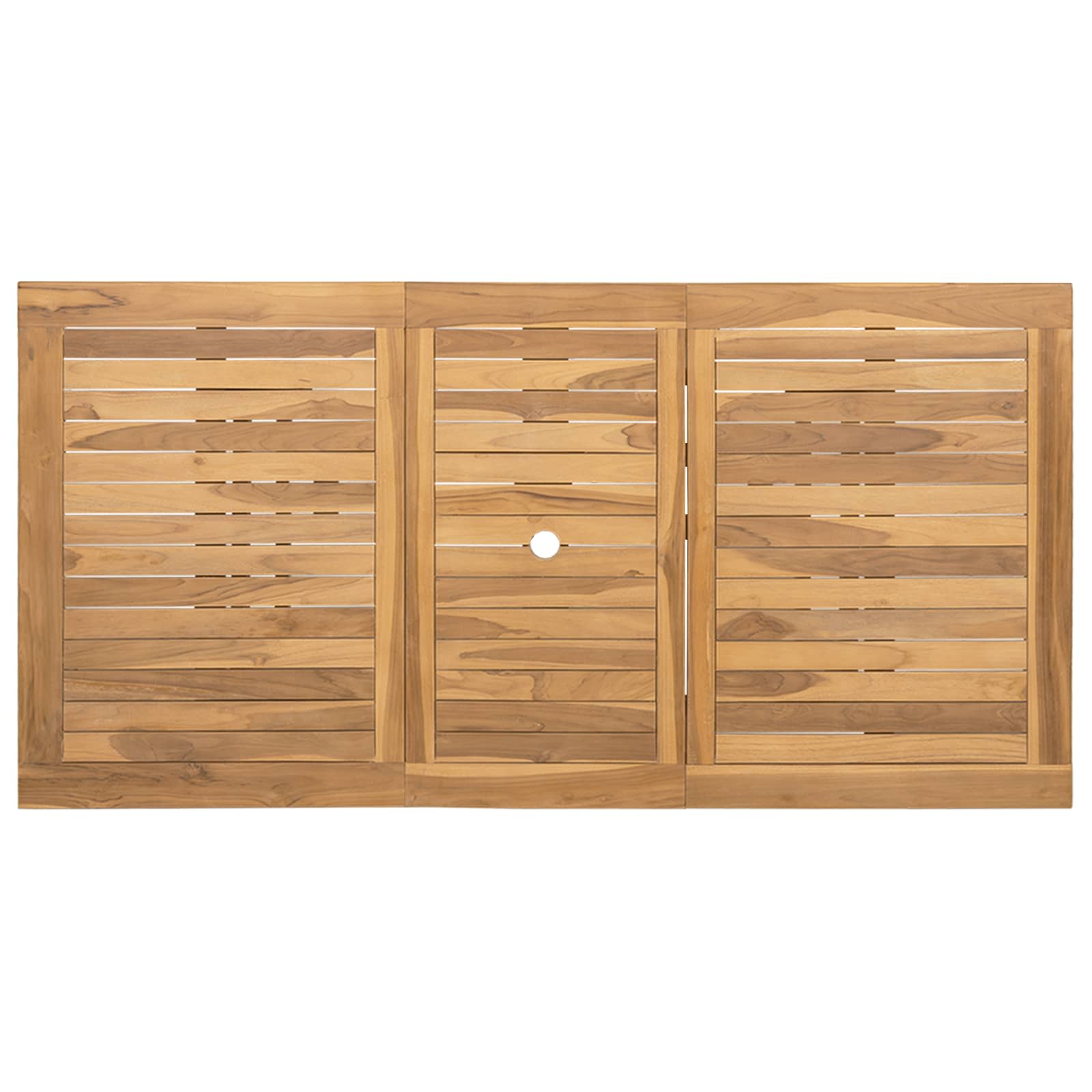 Garten Essgruppe 9 stk. Braun Massivholz Teak