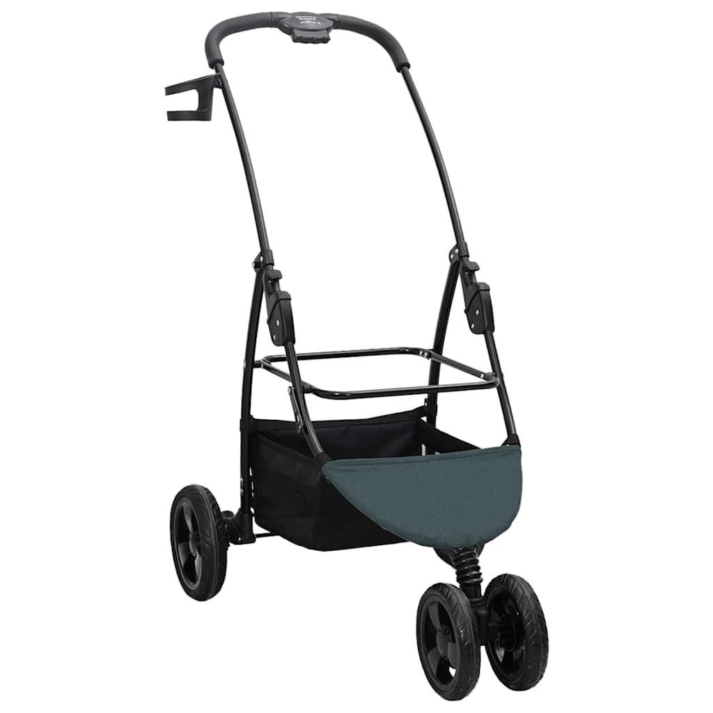 Faltbarer Haustierwagen Grün 78 x 54 x 101 cm Polyester