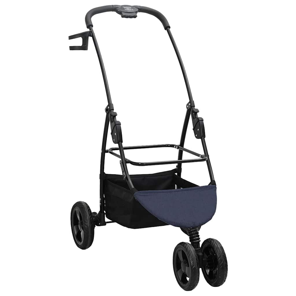 Faltbarer Haustierwagen Blau 78 x 54 x 101 cm Polyester
