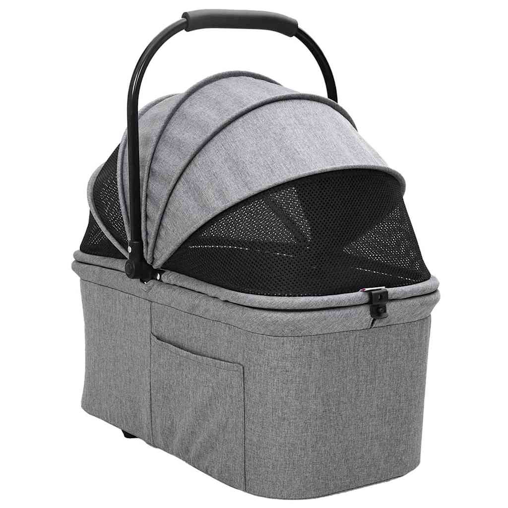 Faltbarer Haustierwagen Grau 78 x 54 x 101 cm Polyester