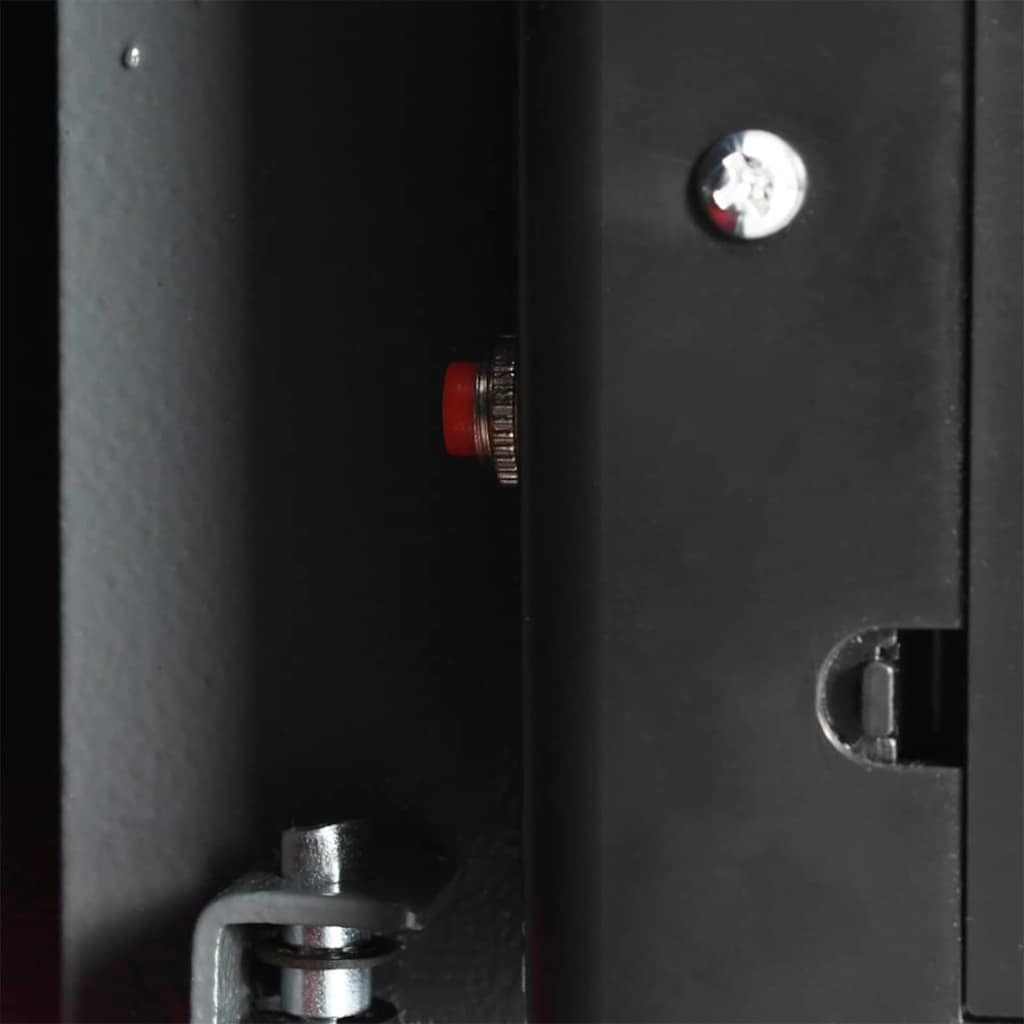 Digitaler Safe mit Schloss Dunkelgrau 31 x 20 x 20 cm Stahl