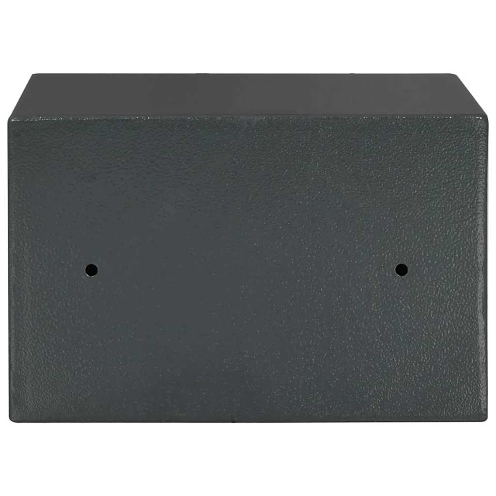 Digitaler Safe mit Schloss Dunkelgrau 31 x 20 x 20 cm Stahl