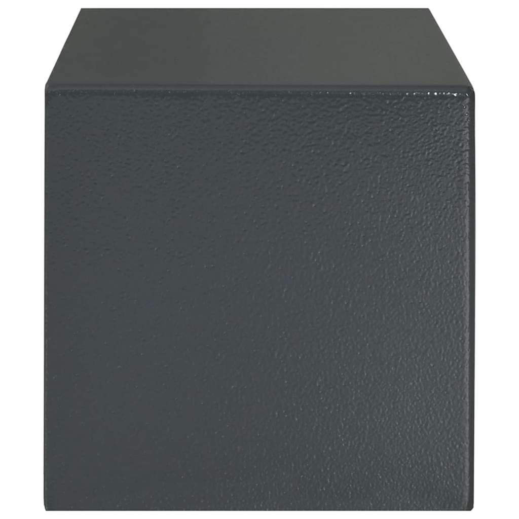 Digitaler Safe mit Schloss Dunkelgrau 31 x 20 x 20 cm Stahl