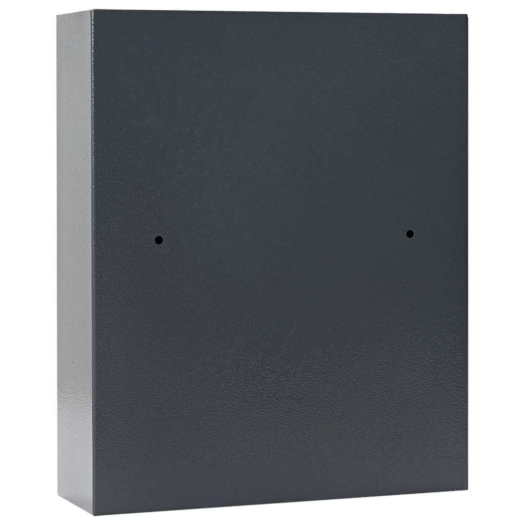 Digitaler Safe mit Schloss Dunkelgrau 30 x 10 x 36,5 cm Stahl