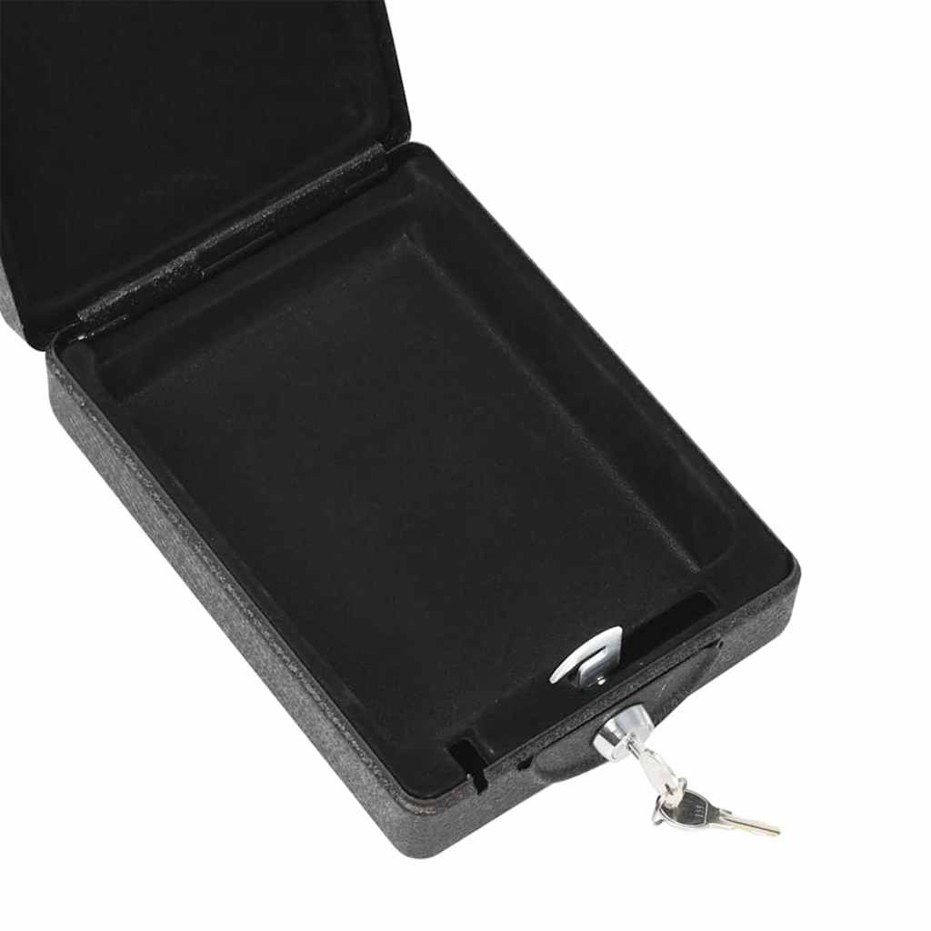 Auto Safe mit Schloss Schwarz 22 x 16 x 7 cm Stahl
