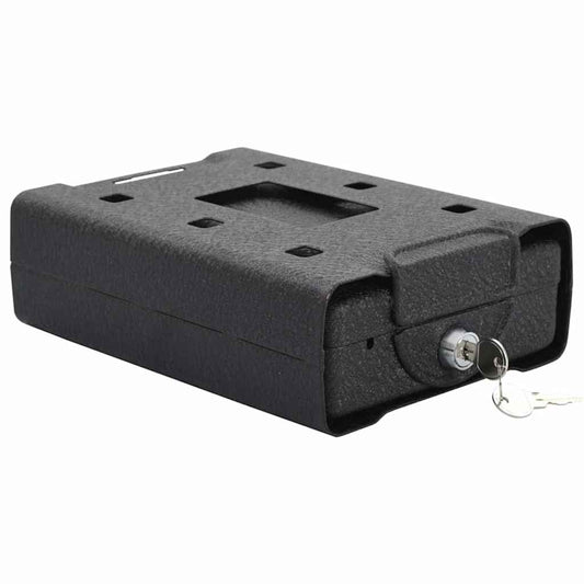Auto Safe mit Schloss Schwarz 22 x 16 x 7 cm Stahl