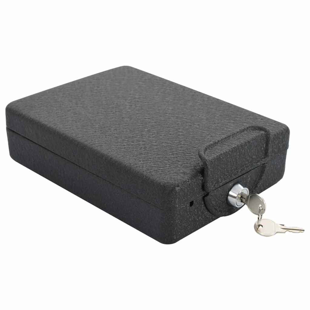 Auto Safe mit Schloss Schwarz 22 x 16 x 7 cm Stahl