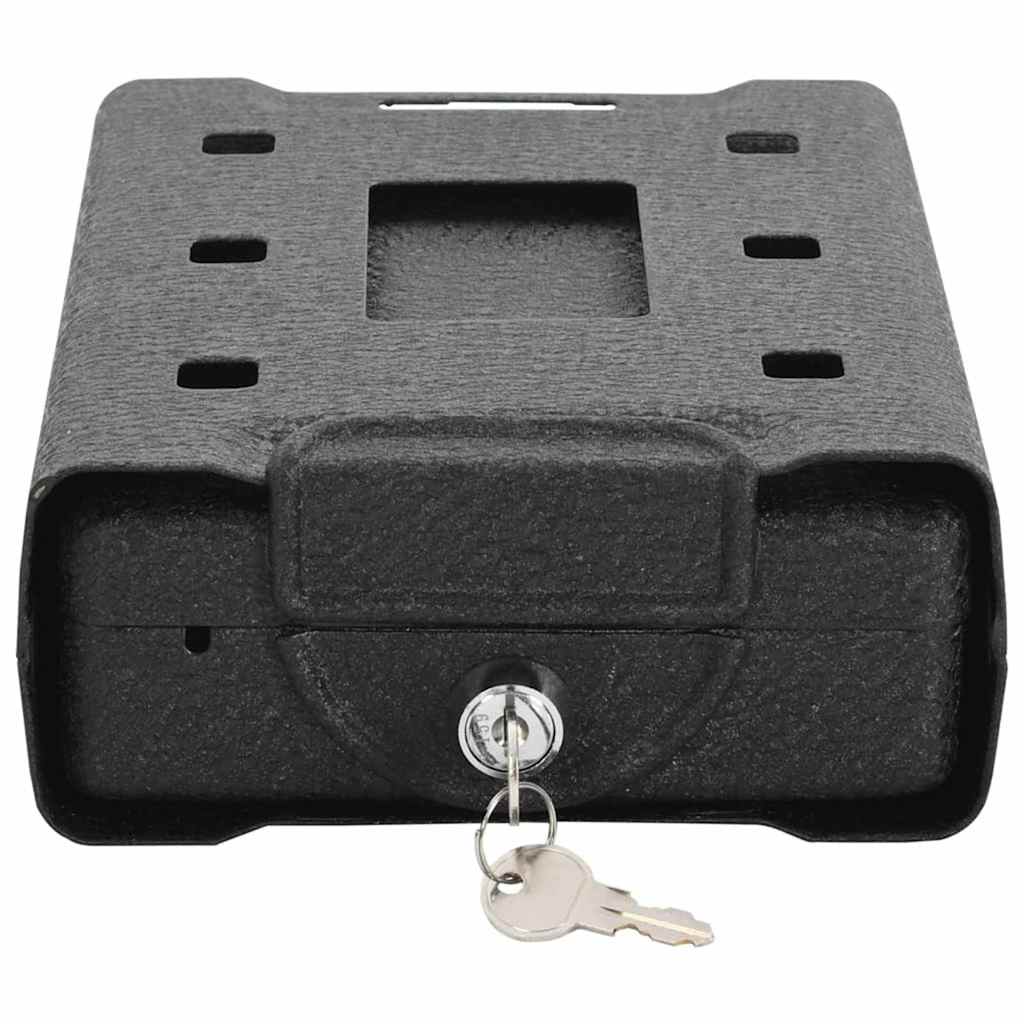 Auto Safe mit Schloss Schwarz 22 x 16 x 7 cm Stahl