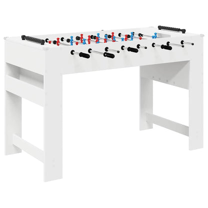 Tischfußballtisch Weiß 125 x 60,5 x 80 cm Holzwerkstoff