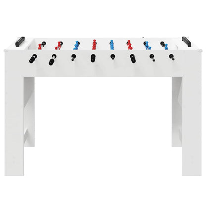 Tischfußballtisch Weiß 125 x 60,5 x 80 cm Holzwerkstoff