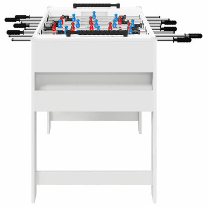 Tischfußballtisch Weiß 125 x 60,5 x 80 cm Holzwerkstoff