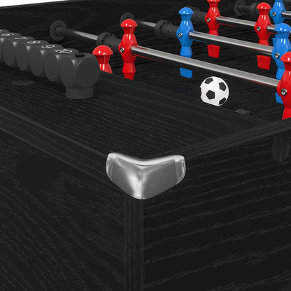 Tischfußballtisch Schwarz Eichen-Optik 125 x 60,5 x 80 cm