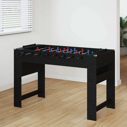 Tischfußballtisch Schwarz Eichen-Optik 125 x 60,5 x 80 cm