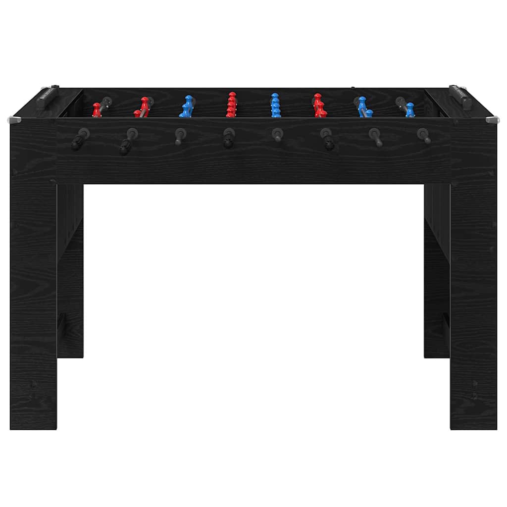 Tischfußballtisch Schwarz Eichen-Optik 125 x 60,5 x 80 cm