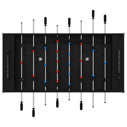 Tischfußballtisch Schwarz Eichen-Optik 125 x 60,5 x 80 cm