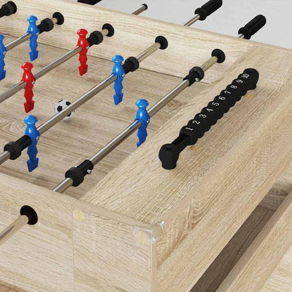Tischfußballtisch Sonoma-Eiche 125 x 60,5 x 80 cm Holzwerkstoff