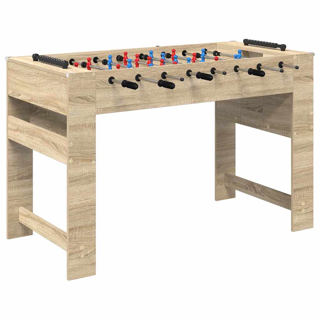 Tischfußballtisch Sonoma-Eiche 125 x 60,5 x 80 cm Holzwerkstoff