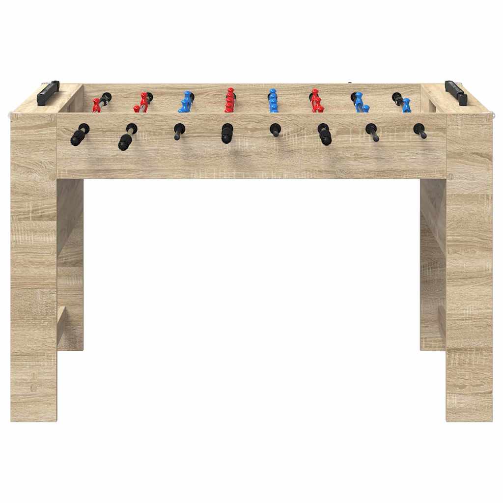 Tischfußballtisch Sonoma-Eiche 125 x 60,5 x 80 cm Holzwerkstoff