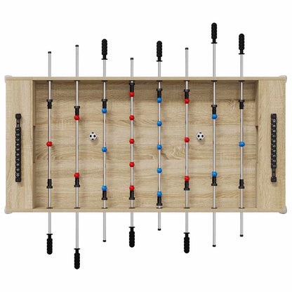 Tischfußballtisch Sonoma-Eiche 125 x 60,5 x 80 cm Holzwerkstoff
