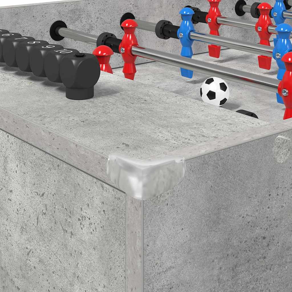 Tischfußballtisch Betongrau 125 x 60,5 x 80 cm Holzwerkstoff