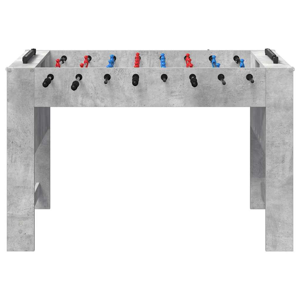 Tischfußballtisch Betongrau 125 x 60,5 x 80 cm Holzwerkstoff