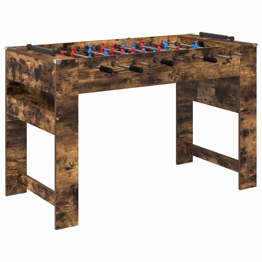 Tischfußballtisch Räuchereiche 125 x 60,5 x 80 cm Holzwerkstoff