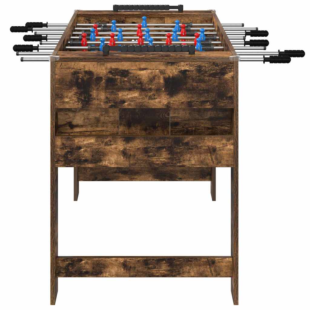 Tischfußballtisch Räuchereiche 125 x 60,5 x 80 cm Holzwerkstoff