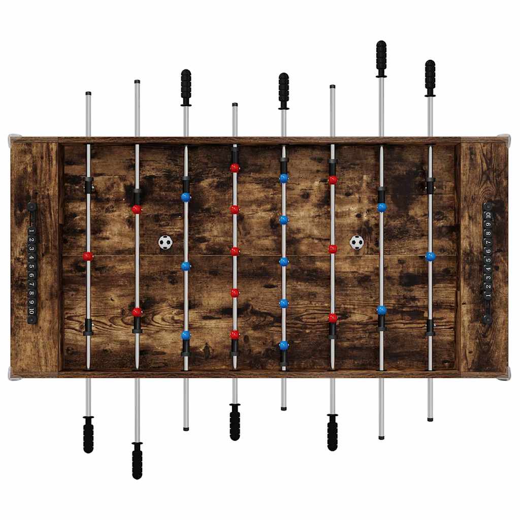 Tischfußballtisch Räuchereiche 125 x 60,5 x 80 cm Holzwerkstoff