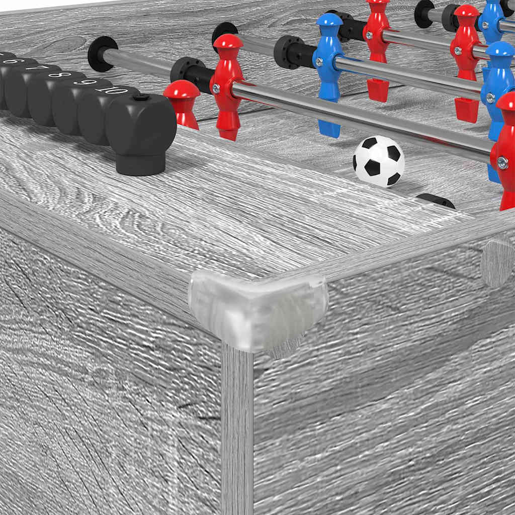 Tischfußballtisch Sonoma-Grau 125 x 60,5 x 80 cm Holzwerkstoff