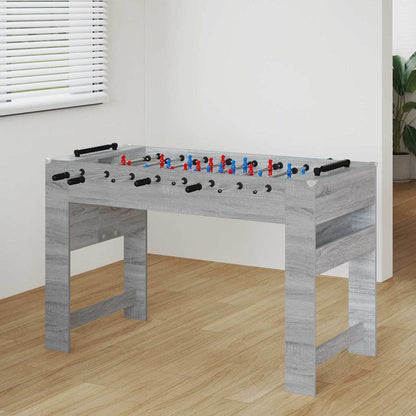 Tischfußballtisch Sonoma-Grau 125 x 60,5 x 80 cm Holzwerkstoff