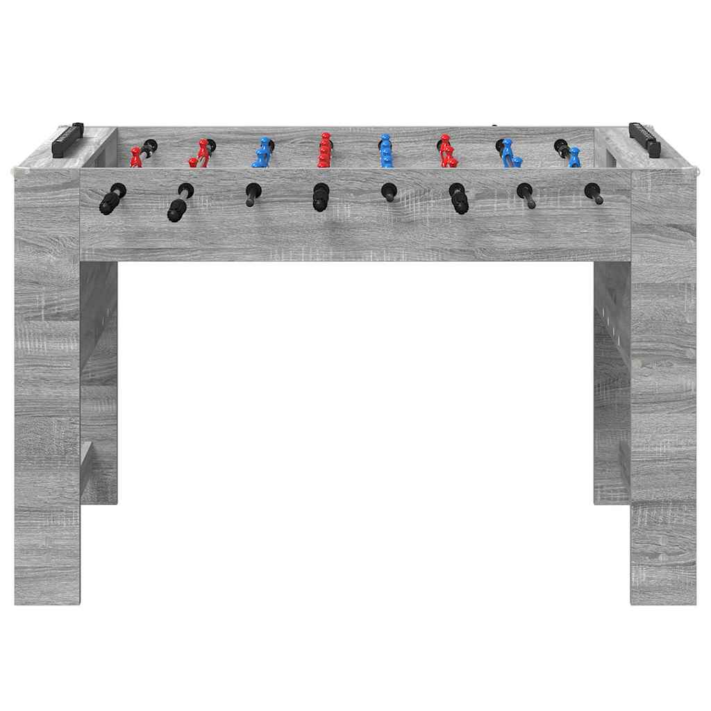 Tischfußballtisch Sonoma-Grau 125 x 60,5 x 80 cm Holzwerkstoff