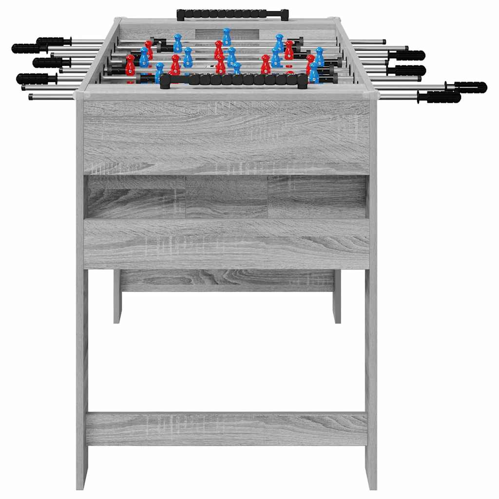 Tischfußballtisch Sonoma-Grau 125 x 60,5 x 80 cm Holzwerkstoff